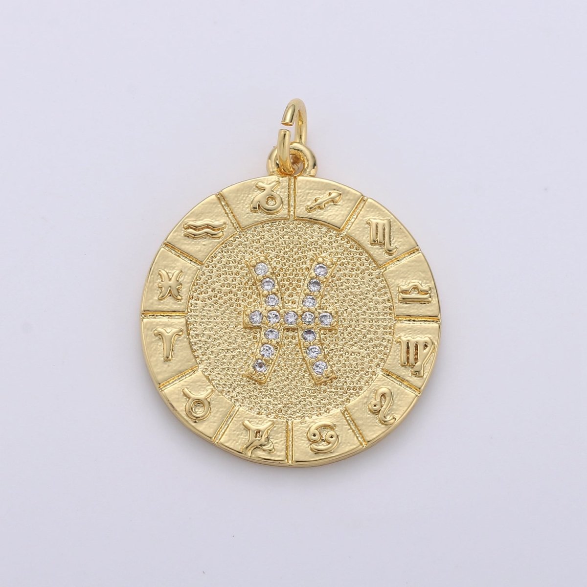 14k Gold Filled Zodiac Charms Micro Pave Constellation Necklace Pendant for Zodiac Necklace Celestial Jewelry Making Supply | A-339-A-350 - DLUXCA