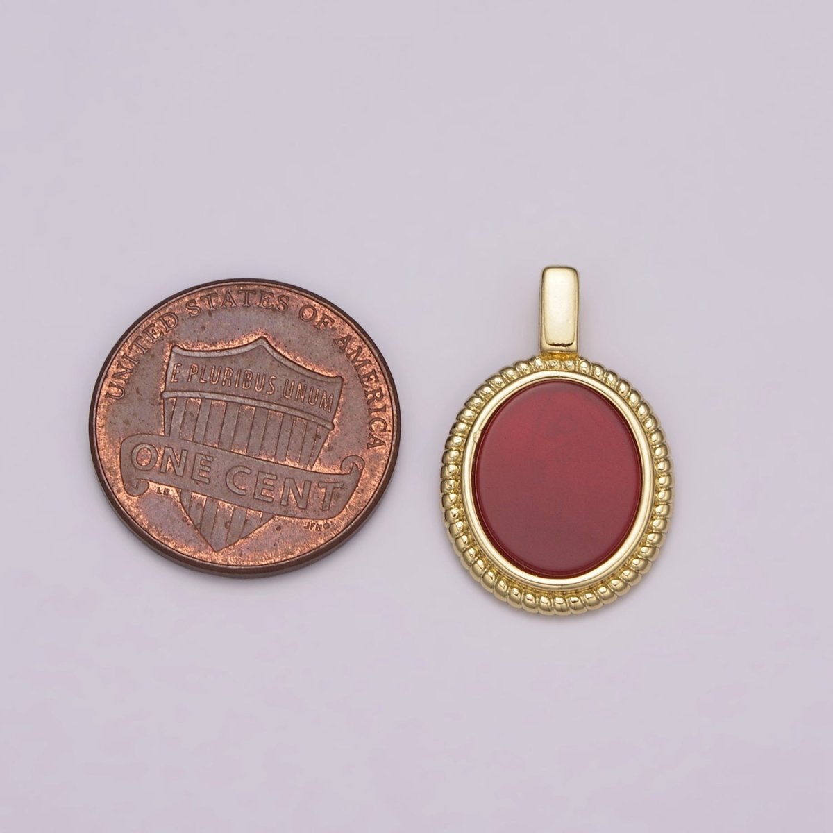 14K Yellow Gold Filled Oval Gemstone Medallion Pendant Abalone, Tiger Eye, Carnelian, Black ,Green Agate for Vintage Classic Minimalist Jewelry N-478 - N-482 - DLUXCA