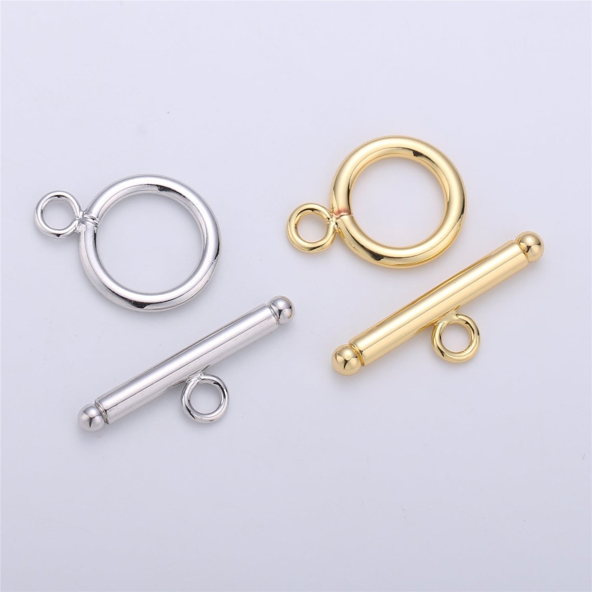 15mm 14K Gold Filled Toggle Clasp 1 set for Bracelet Necklace Jewelry Making Supply | K-175 K-121 - DLUXCA