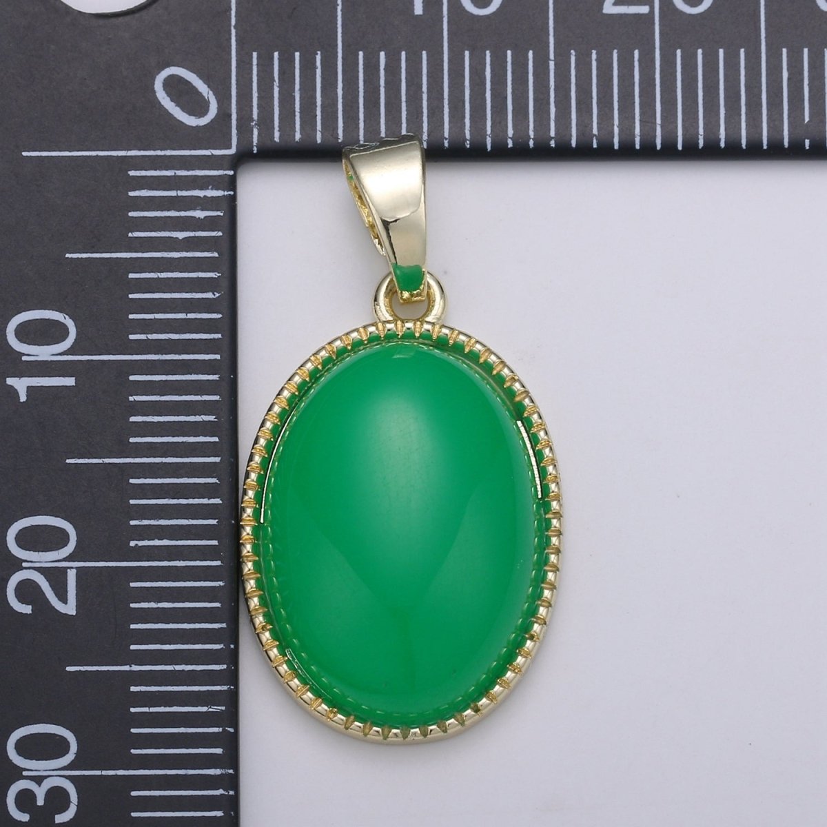 15x29mm 14k Gold Filled Oval Charm, Tiger eye, Marroon, Green Jade Oval Pendant, Natural Stone Charms, Vintage Jewelry Supply - DLUXCA