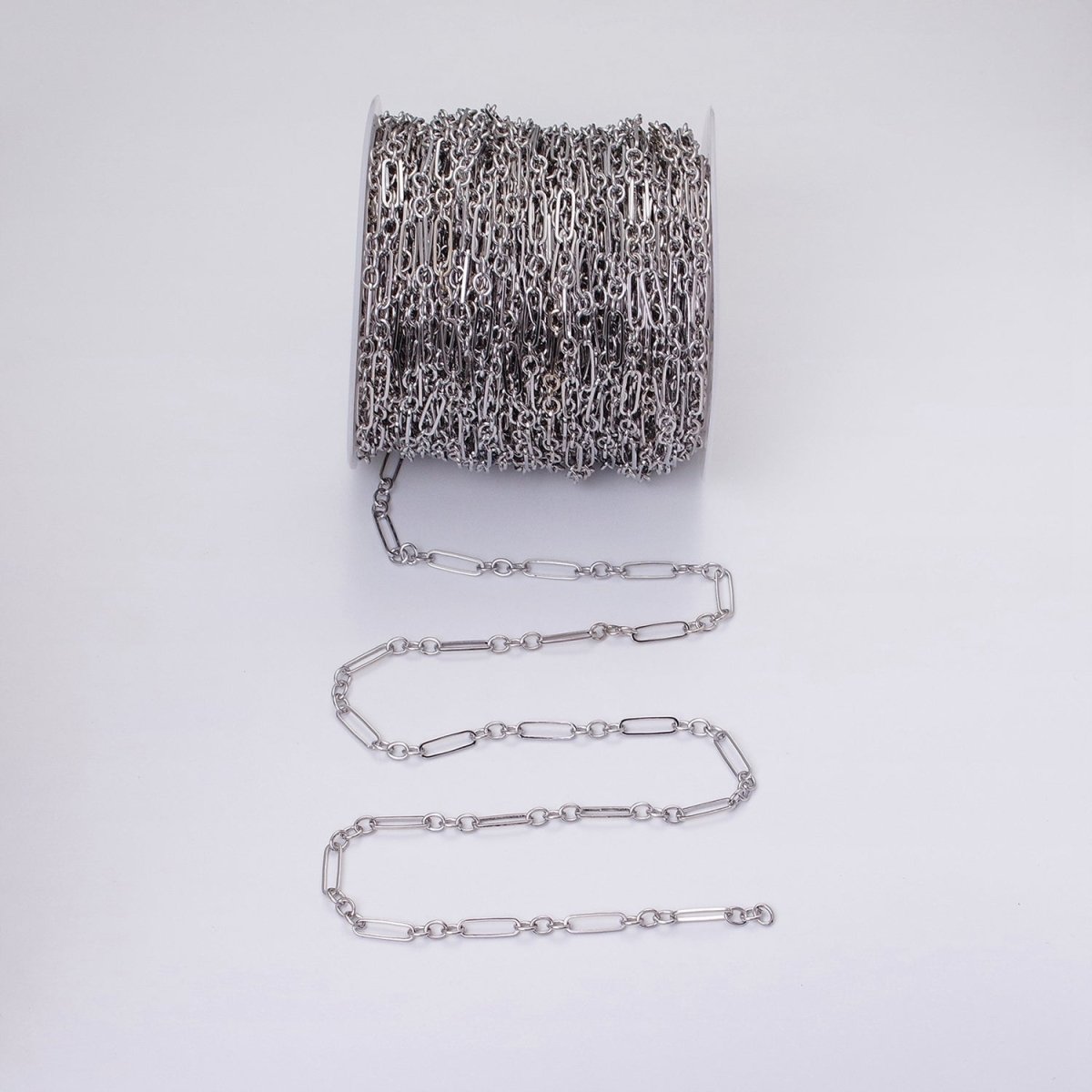 16K Gold Filled 15mm x 4.5mm Figaro Long and Short Fancy Unfinished Unique Chain In Jewelry Making | ROLL-1371 ROLL-1372 Clearance Pricing - DLUXCA