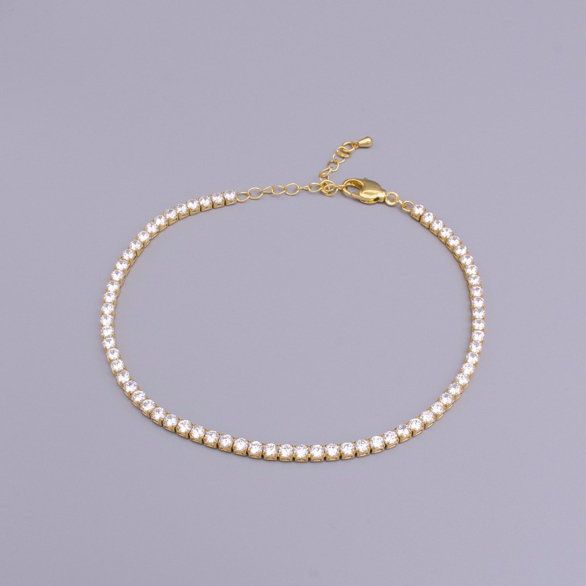 TENNIS CHAIN BRACELET 3 MM CRYSTAL TENNIS CHAIN BRACELET 3 MM CRYSTAL