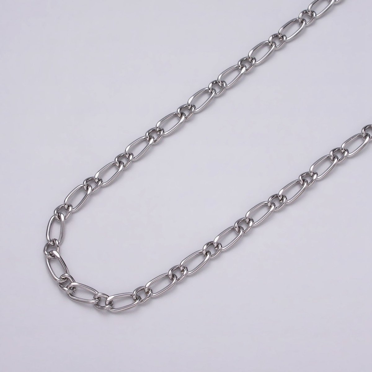 16K Gold Filled 4.3mm Twisted Paperclip Cable Link Unique Unfinished Chain by Yard in Gold & Silver | ROLL-1231 ROLL-1232 Clearance Pricing - DLUXCA