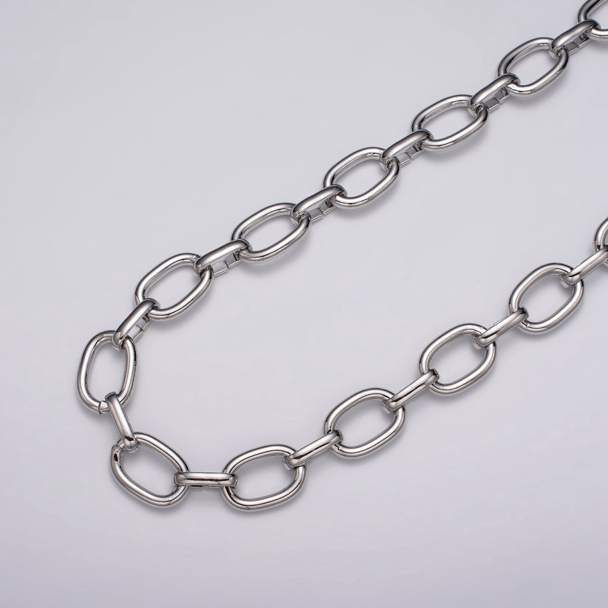 16k Gold Filled Cable Chain Link Unfinished Chain by Yard for Statement Layer Necklace Chain Streetwear Essentials | ROLL-1207 Clearance Pricing - DLUXCA