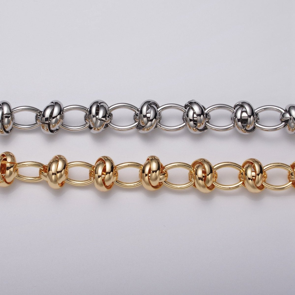 16k Gold Filled Cable Multiple Rolo Link Unfinished Chain in Gold & Silver | ROLL-1155 ROLL-1156 Clearance Pricing - DLUXCA