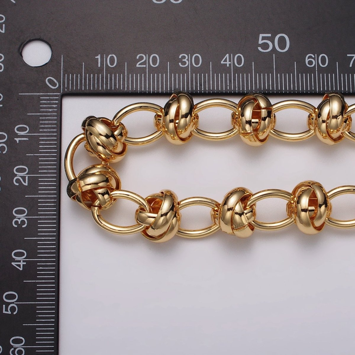 16k Gold Filled Cable Multiple Rolo Link Unfinished Chain in Gold & Silver | ROLL-1155 ROLL-1156 Clearance Pricing - DLUXCA