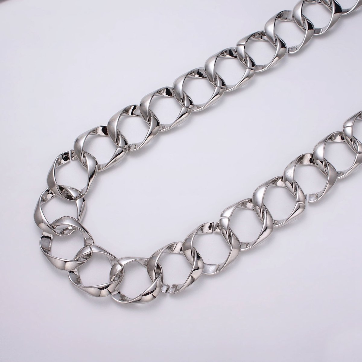 16k Gold Filled Chain by Yard Big Oval Cable Chain Unfinished Chain Wholesale Chunky Chain Large Link Chain | ROLL-1301 ROLL-1302 Clearance Pricing - DLUXCA