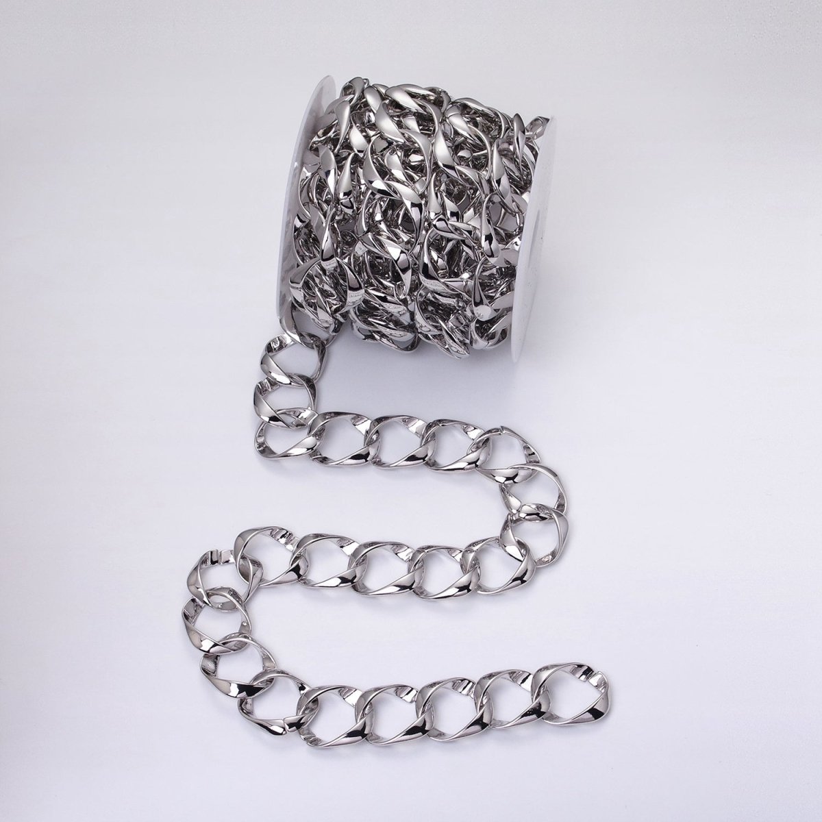 16k Gold Filled Chain by Yard Big Oval Cable Chain Unfinished Chain Wholesale Chunky Chain Large Link Chain | ROLL-1301 ROLL-1302 Clearance Pricing - DLUXCA