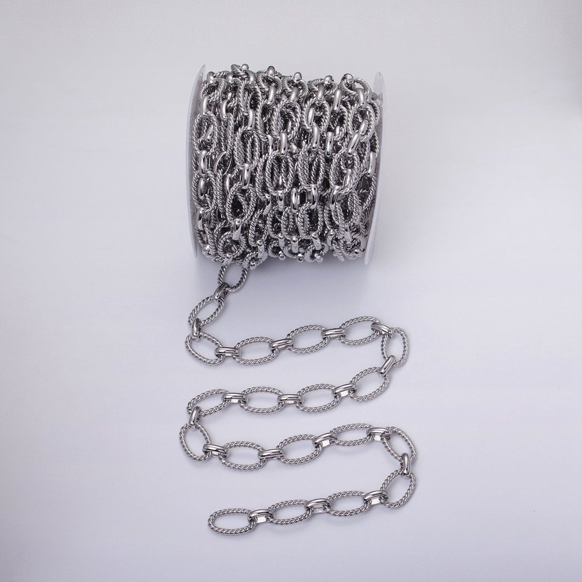 16k Gold Filled Chain by Yard Rope Oval Cable Chain Unfinished Chain Wholesale Chunky Chain Large Oval Link Chain | ROLL-1319 ROLL-1320 Clearance Pricing - DLUXCA