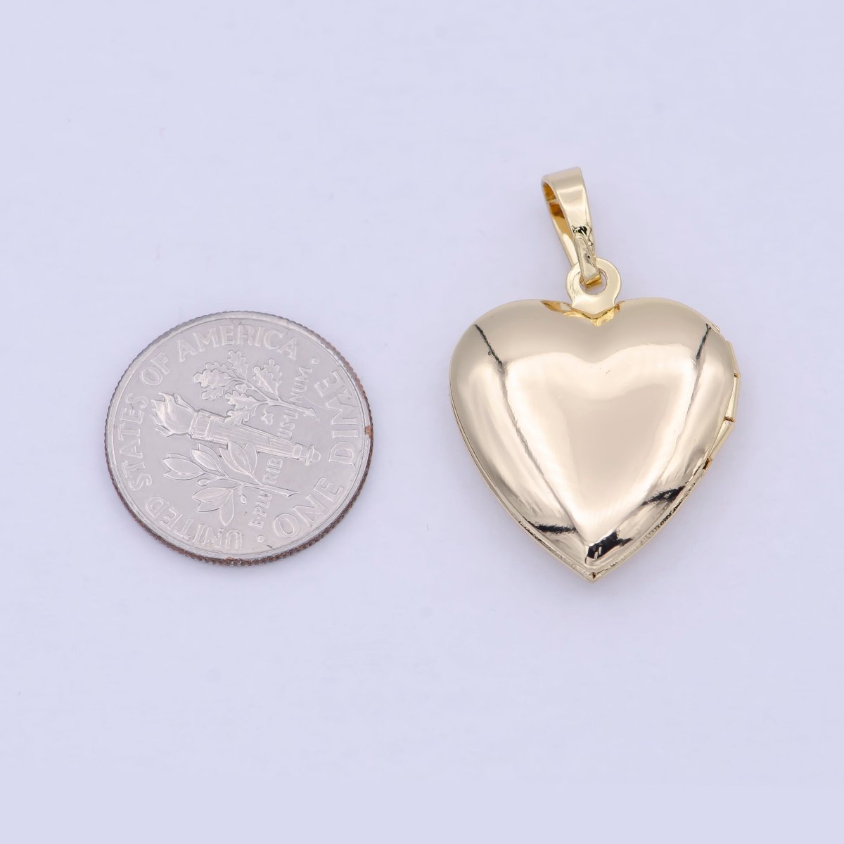 16k Gold Filled Heart Locket Pendant I-885 - DLUXCA
