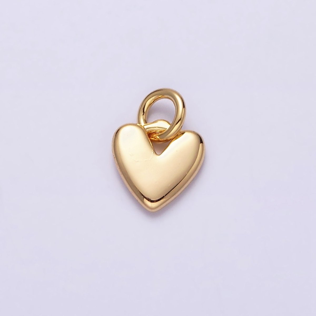 16K Gold Filled Heart Mini Add-On Charm in Gold & Silver | AC-1342 AC-1343 - DLUXCA
