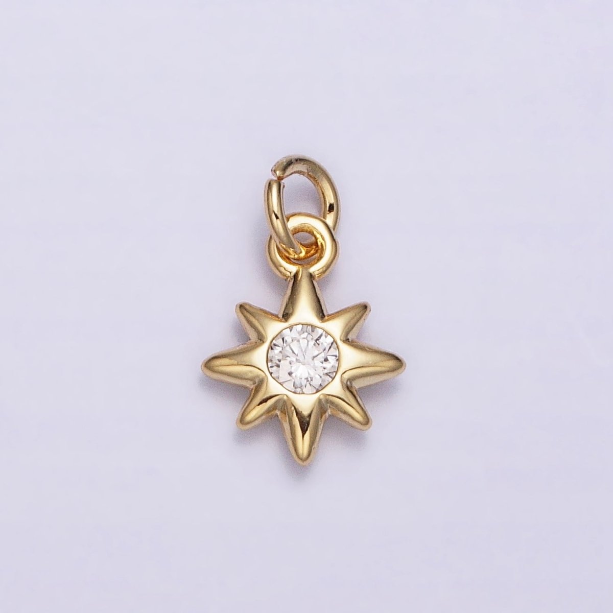 16K Gold Filled Mini Celestial North Star CZ Add-On Charm | AC-1166 - DLUXCA
