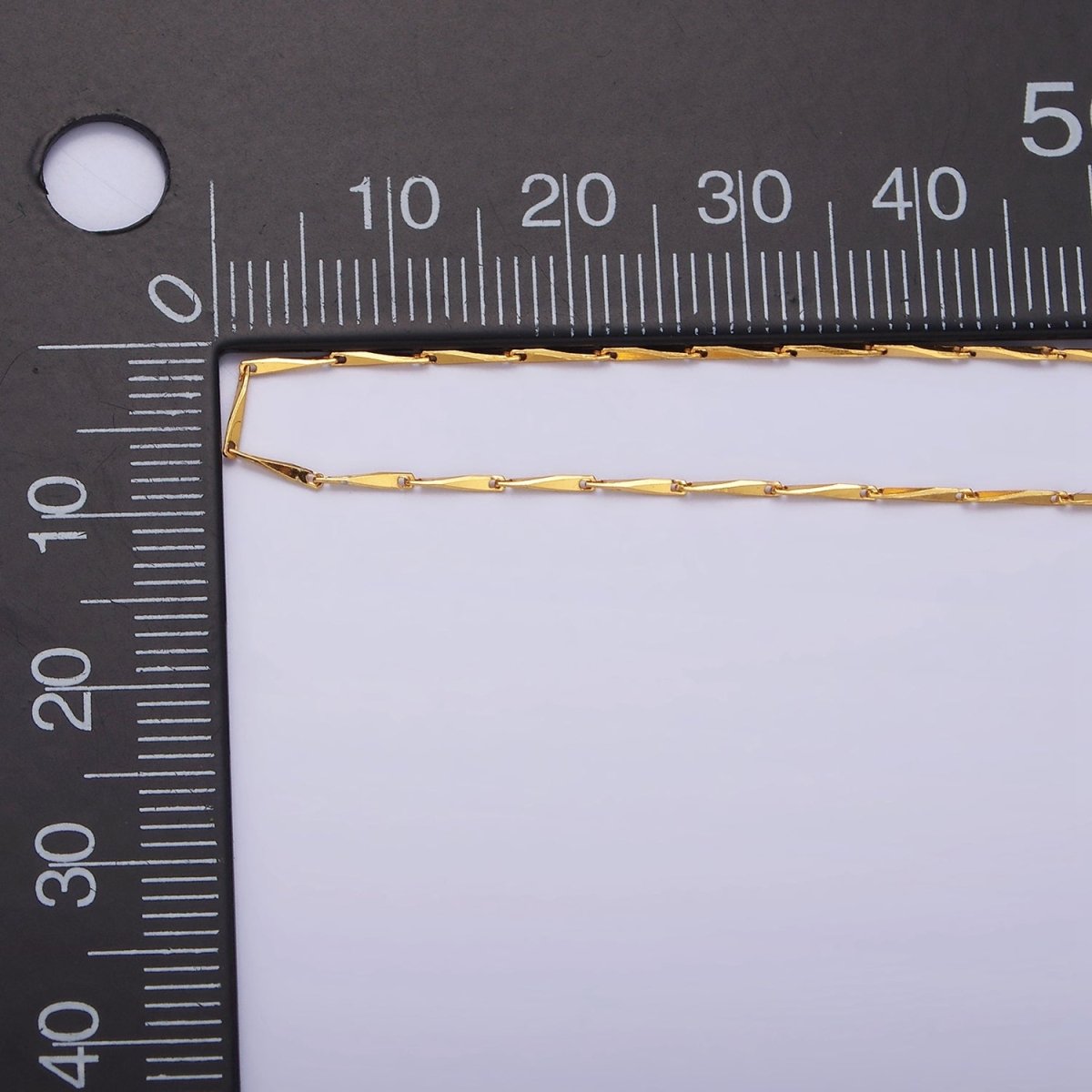 16K Gold Vermeil S925 Sterling Silver 1mm Dainty Horseshoe Barleycorn Unique 16 Inch Chain Necklace | WA-1958 Clearance Pricing - DLUXCA