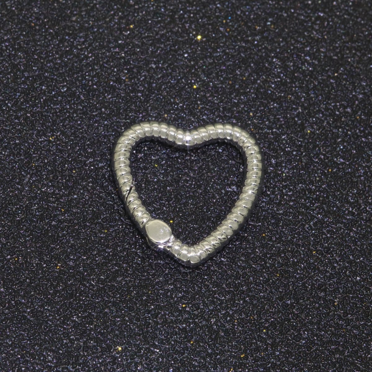 16mm Heart Gold Spring Buckle Metal Snap Clasp Spring gate ring, Trigger Round Ring, Snap Clasp Hook for Jewelry Supply L-454~L-456 - DLUXCA