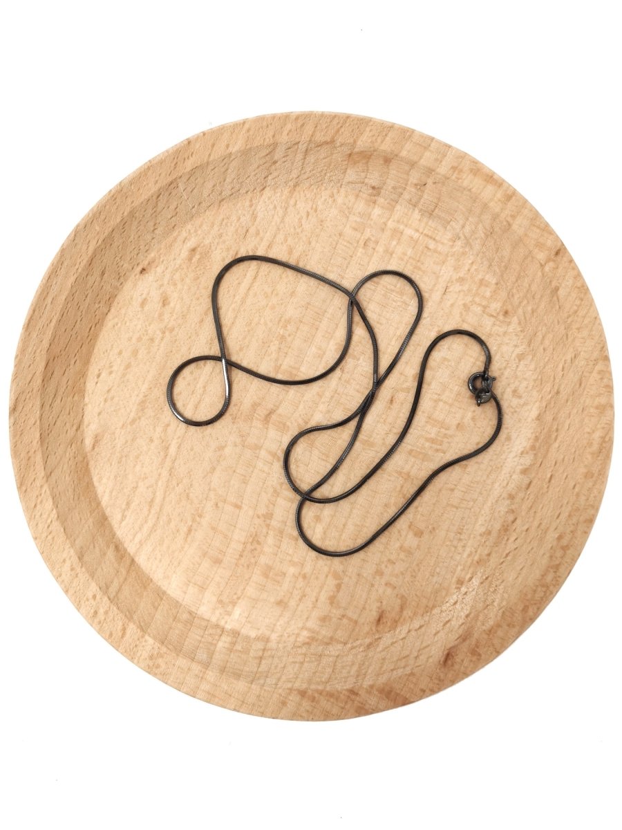 17.7 inches Black Cocoon Necklace, 1mm Gold Filled Necklace w/ Spring Ring | CN-335 Clearance Pricing - DLUXCA