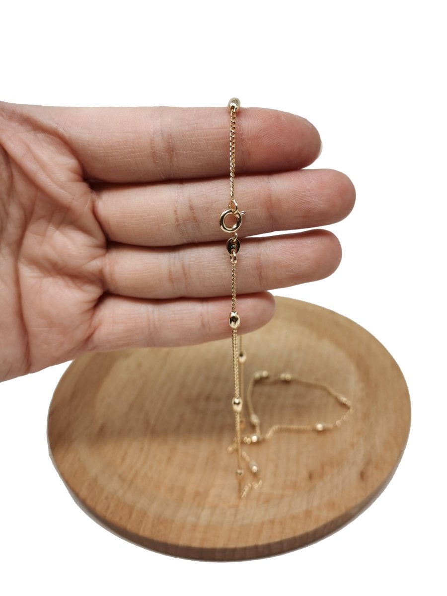 17.7 inches Curb Chain Necklace, 18K Gold Plated Finished Necklace For Jewelry Making, Dainty 1mm Curb Necklace w/ Spring Ring | CN-646 Clearance Pricing - DLUXCA