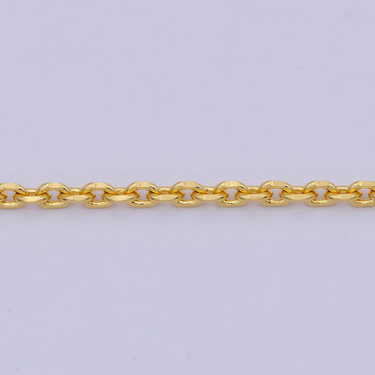 17.7'' Ready to Use 24K Gold Filled Thin Cable Necklace Chain, Layering Cable Chain Dainty Necklace, For Pendant Charm Necklace Making | WA-745 Clearance Pricing - DLUXCA