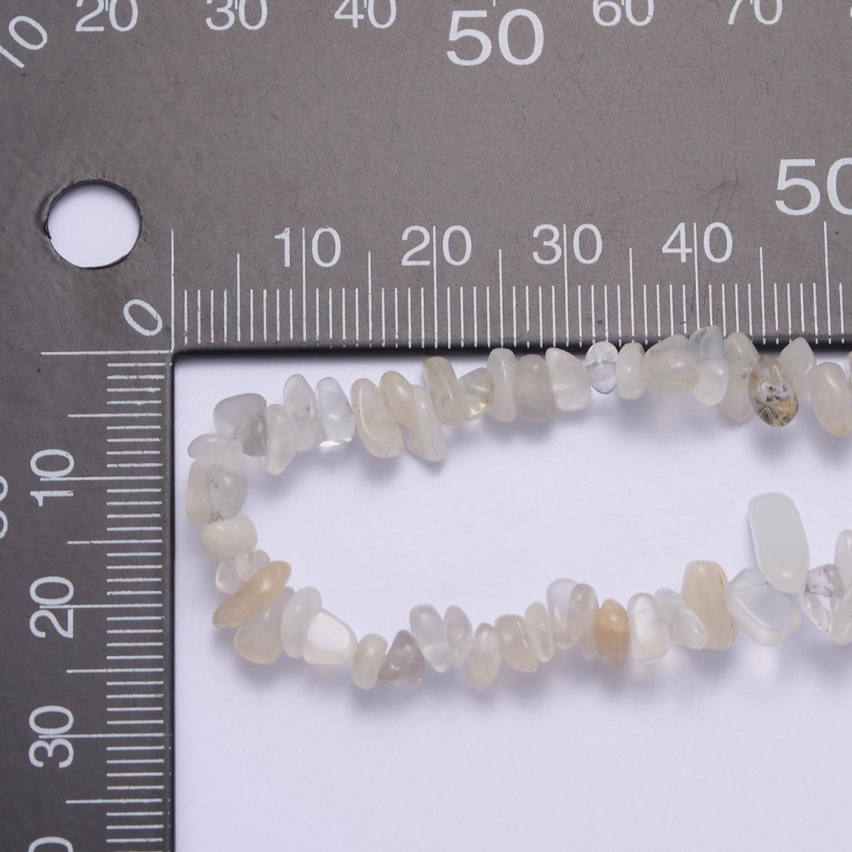 18 Inch Natural Genuine White Moonstone Gemstones Bead Necklace with 2" Extender | WA-633 Clearance Pricing - DLUXCA