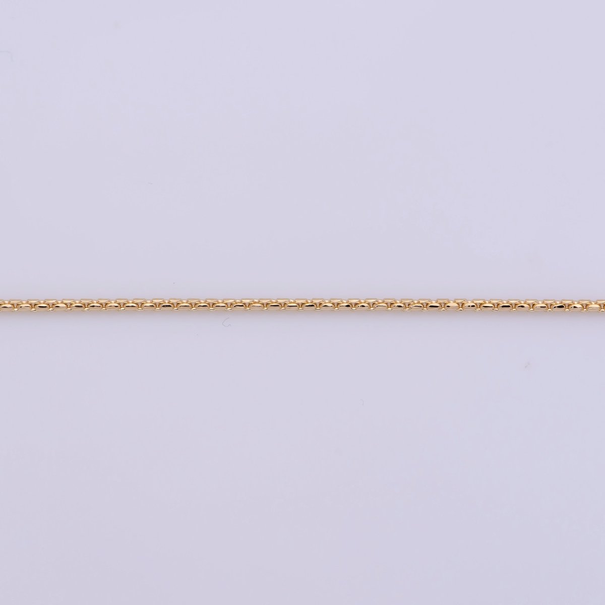 18 inches Cable Chain Necklace, 18K Gold Plated Finished Chain For Jewelry Making, Dainty 1.4mm Cable Necklace w/ Lobster Clasps | CN-375 Clearance Pricing - DLUXCA