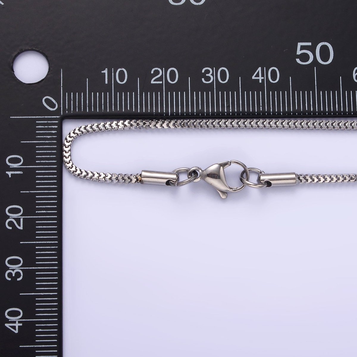 18.5 inch Stainless Steel Herringbone Chain For Wholesale Chains And Jewelry Making Supplies Findings | WA-2113 Clearance Pricing - DLUXCA