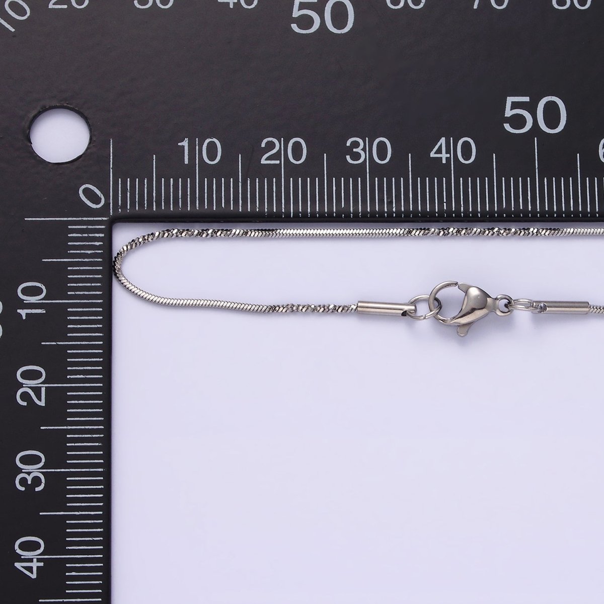 18.5'' Ready to Use Stainless Steel Cocoon Necklace Chain, Layer Snake Twisted Chain Necklace | WA-2095 Clearance Pricing - DLUXCA