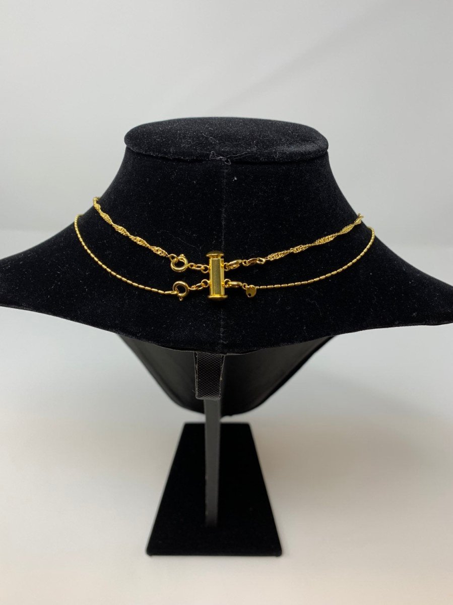 18k Gold Fill Layered Necklace Detangler, Multi Strand Necklace Detangler Clasp, Layering Necklace Spacer, Layer Necklaces / Stack Bracelet K-042 - K-045 L-575 - DLUXCA