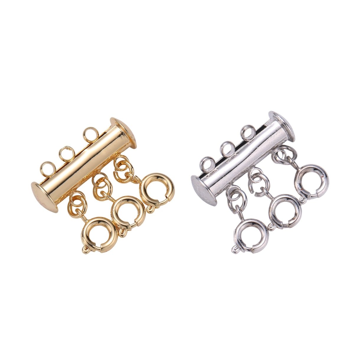 18k Gold Fill Layered Necklace Detangler, Multi Strand Necklace Detangler Clasp, Layering Necklace Spacer, Layer Necklaces / Stack Bracelet K-042 - K-045 L-575 - DLUXCA