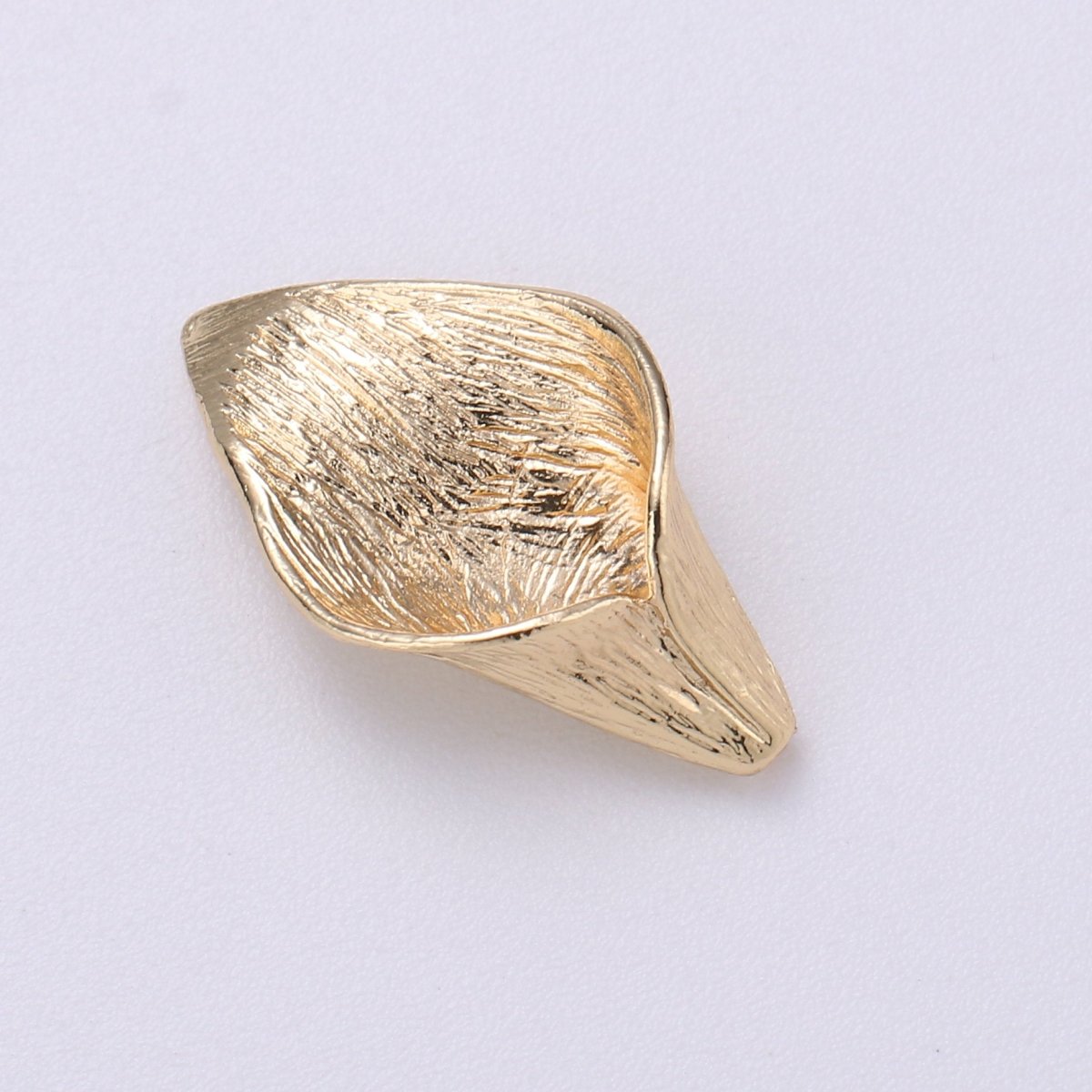 18k Gold Fill Lily Bead Caps 26 mm Beautiful Textured Tulip Flowers Floral Bead Caps Floral Tassel Caps, Lead Nickel Free K-037 - DLUXCA