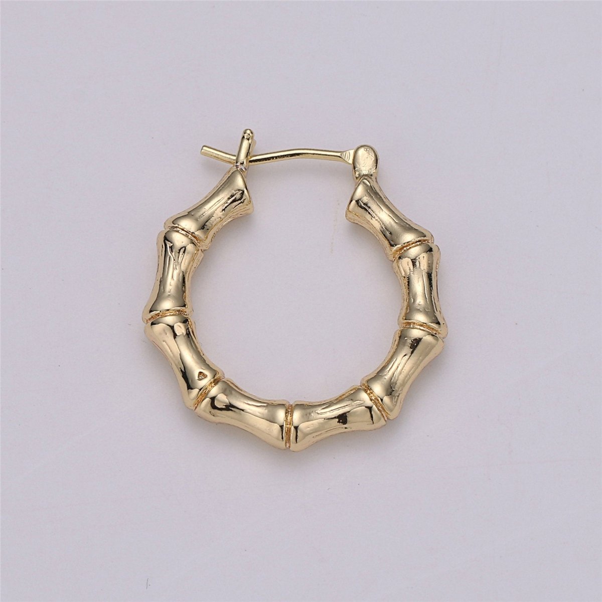 18k Gold Filled Bamboo Earrings Custom DIY Personalize Earrings Supplies Findings for Jewelry Making Supply K-001 - DLUXCA