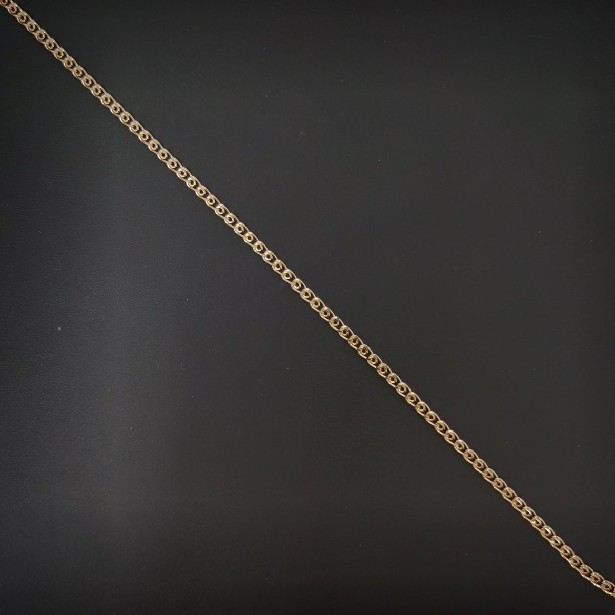 18K Gold Filled Cable Chain Necklace, 17.7 Inches Designed Finished Chain For Necklace Jewelry Making, Dainty 2.5mm Designed Necklace w/ Lobster Clasps | CN-725 Clearance Pricing - DLUXCA