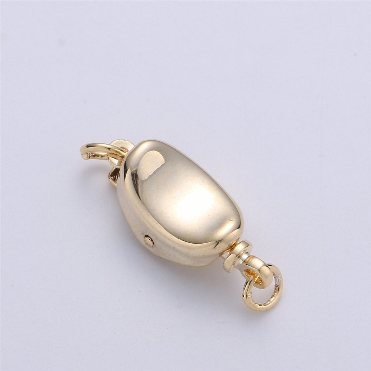 18k gold filled clasps, push in closure clasp jewelry findings for necklace making supply 19x7mm K-036 K-279 - DLUXCA