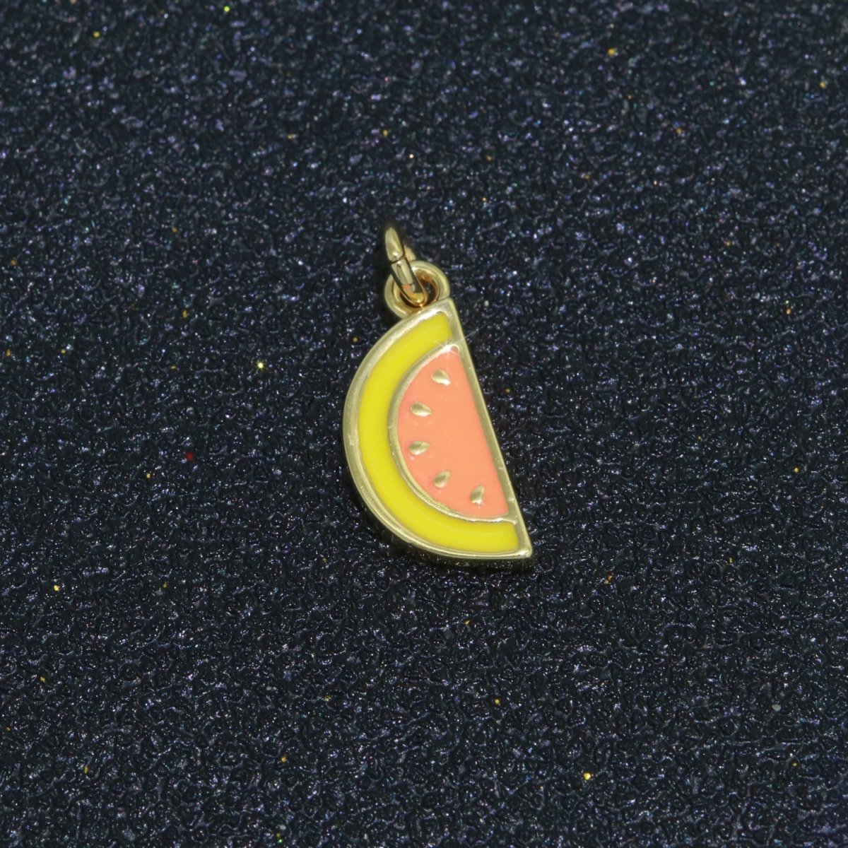 18k Gold filled Fruit Charm Mini Watermelon Pendants Enamel Tropical fruit Charm M-696 - M-698 - DLUXCA