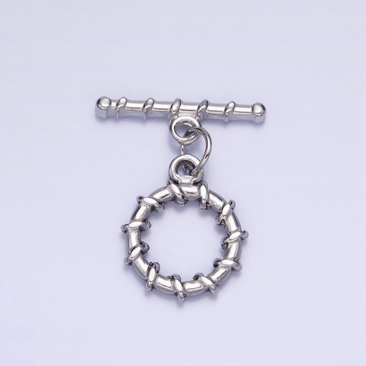 18K Gold Filled Geometric Tie Toggle Clasps in Gold & Silver | Z-299 Z-300 - DLUXCA