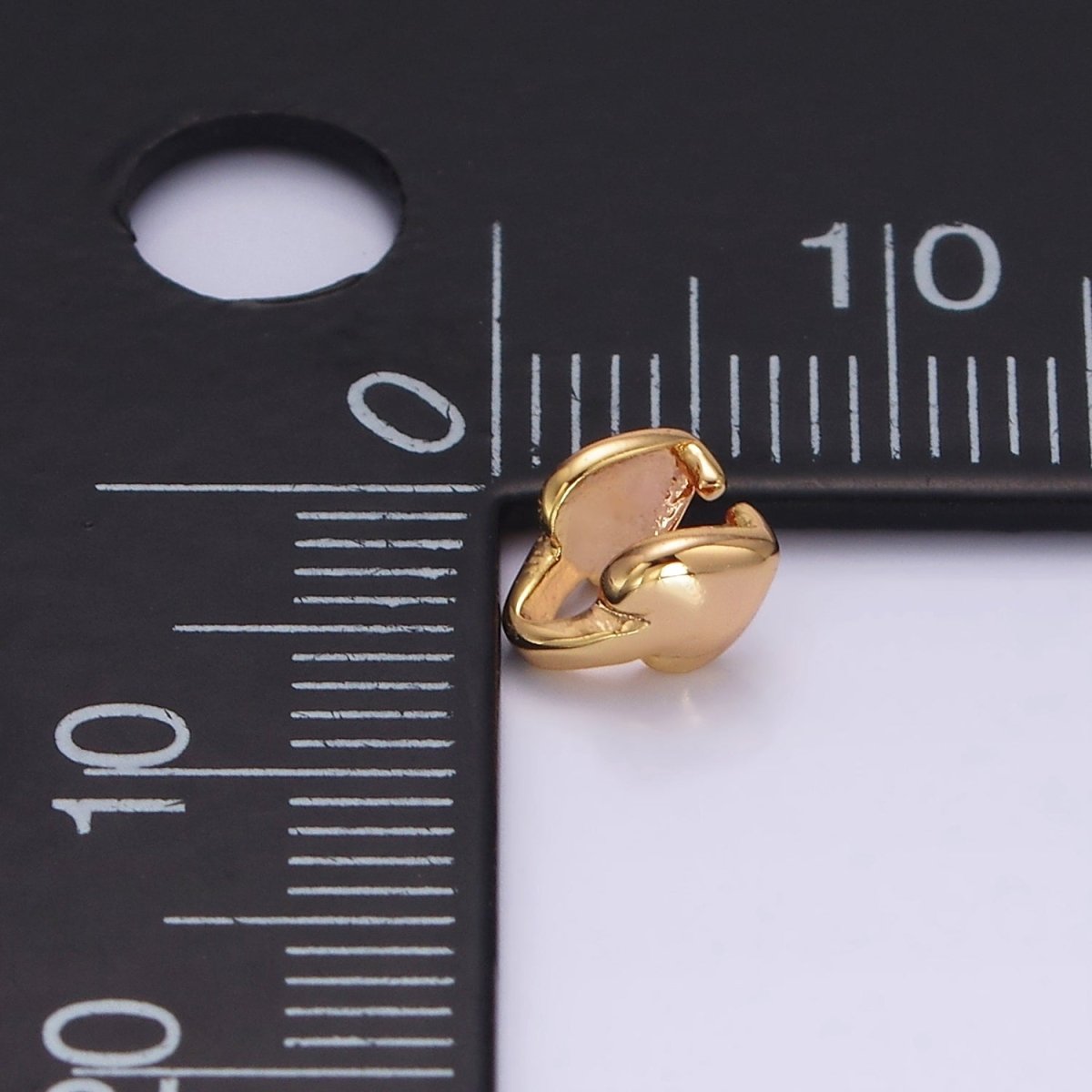 18K Gold Filled Heart Bail for Pendant Jewelry Kit Supplies For DIY Jewelry Making | Z-503 - DLUXCA