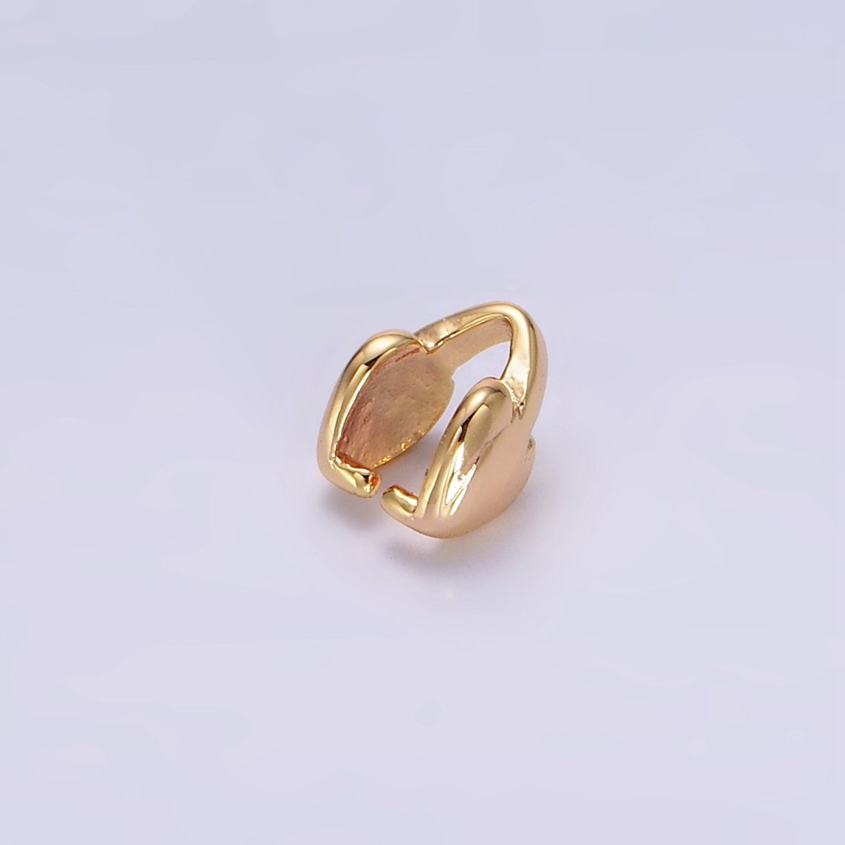 18K Gold Filled Heart Bail for Pendant Jewelry Kit Supplies For DIY Jewelry Making | Z-503 - DLUXCA