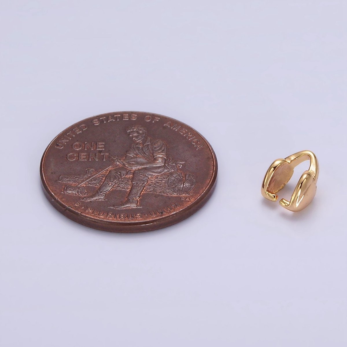 18K Gold Filled Heart Bail for Pendant Jewelry Kit Supplies For DIY Jewelry Making | Z-503 - DLUXCA