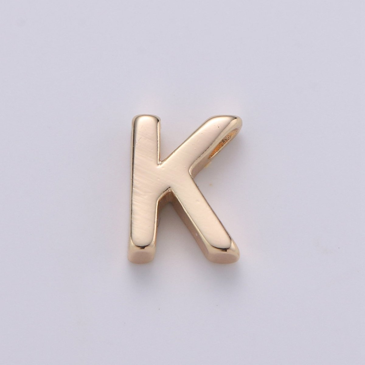 18K Gold Filled Letter Charms, Letter Beads, Initial Charms, Bracelet Charms, Mini Pendant Charms for Necklace Alphabet Beads Charm 8x6mm A-085 to A-097 - DLUXCA