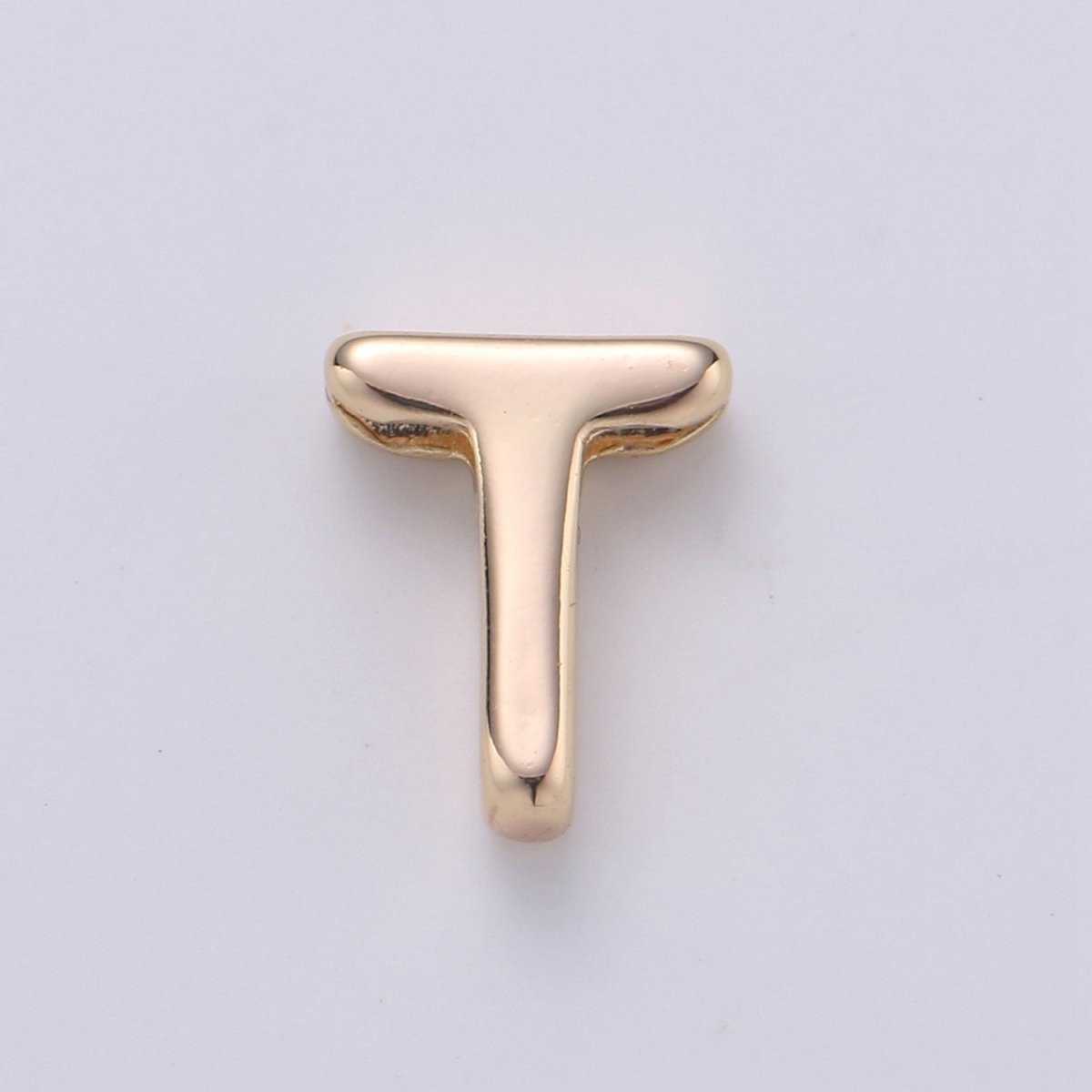 18K Gold Filled Letter Charms, Letter Beads, Initial Charms, Bracelet Charms, Mini Pendant Charms for Necklace Alphabet Beads Charm 8x6mm A-085 to A-097 - DLUXCA