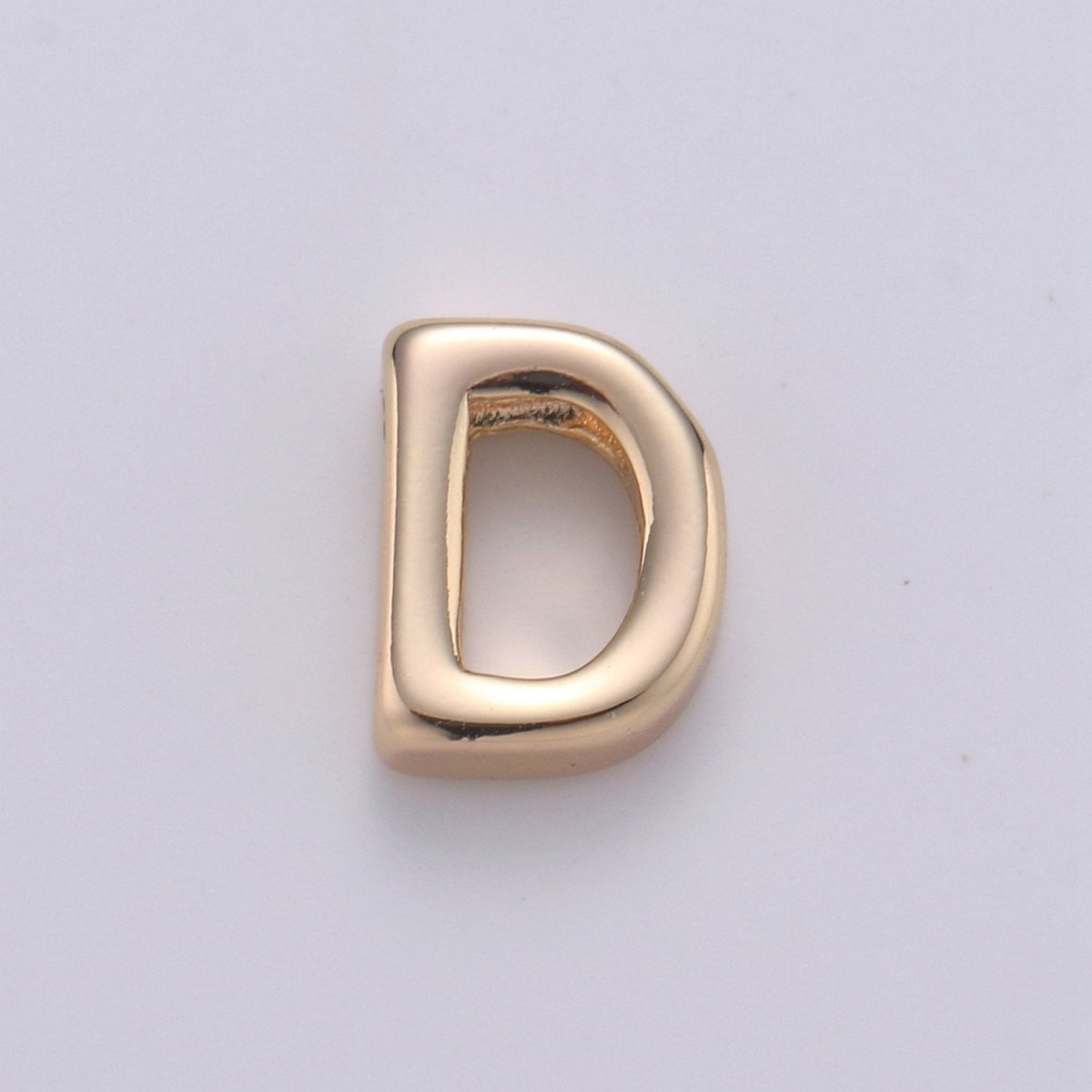 18K Gold Filled Letter Charms, Letter Beads, Initial Charms, Bracelet Charms, Mini Pendant Charms for Necklace Alphabet Beads Charm 8x6mm A-085 to A-097 - DLUXCA