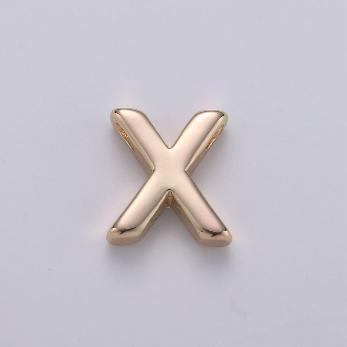 18K Gold Filled Letter Charms, Letter Beads, Initial Charms, Bracelet Charms, Mini Pendant Charms for Necklace Alphabet Beads Charm 8x6mm A-085 to A-097 - DLUXCA