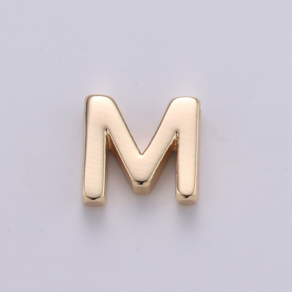 18K Gold Filled Letter Charms, Letter Beads, Initial Charms, Bracelet Charms, Mini Pendant Charms for Necklace Alphabet Beads Charm 8x6mm A-085 to A-097 - DLUXCA