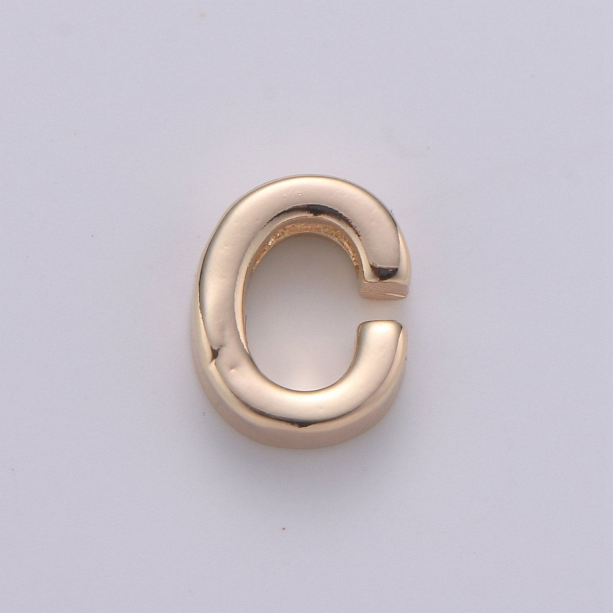 18K Gold Filled Letter Charms, Letter Beads, Initial Charms, Bracelet Charms, Mini Pendant Charms for Necklace Alphabet Beads Charm 8x6mm A-085 to A-097 - DLUXCA