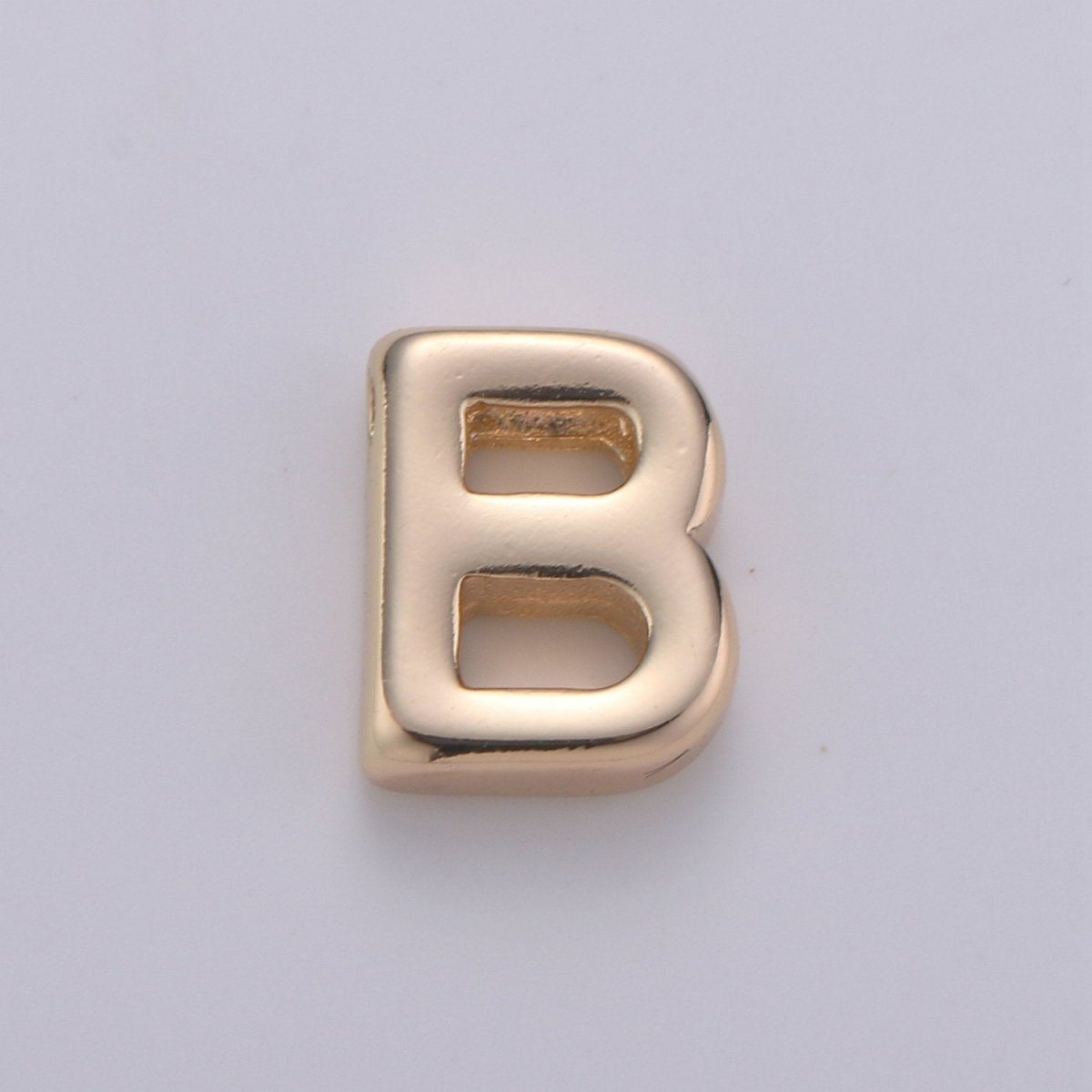 18K Gold Filled Letter Charms, Letter Beads, Initial Charms, Bracelet Charms, Mini Pendant Charms for Necklace Alphabet Beads Charm 8x6mm A-085 to A-097 - DLUXCA