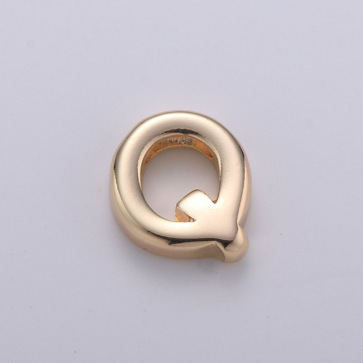 18K Gold Filled Letter Charms, Letter Beads, Initial Charms, Bracelet Charms, Mini Pendant Charms for Necklace Alphabet Beads Charm 8x6mm A-085 to A-097 - DLUXCA
