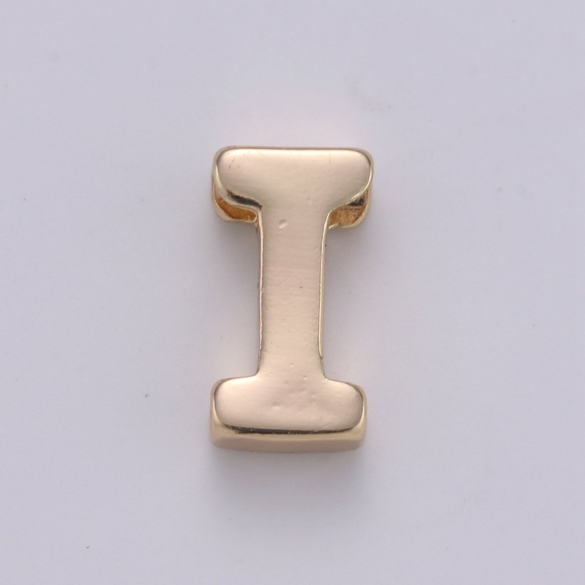 18K Gold Filled Letter Charms, Letter Beads, Initial Charms, Bracelet Charms, Mini Pendant Charms for Necklace Alphabet Beads Charm 8x6mm A-085 to A-097 - DLUXCA
