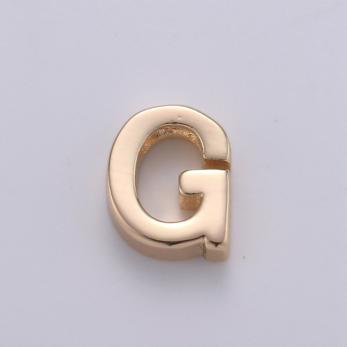 18K Gold Filled Letter Charms, Letter Beads, Initial Charms, Bracelet Charms, Mini Pendant Charms for Necklace Alphabet Beads Charm 8x6mm A-085 to A-097 - DLUXCA