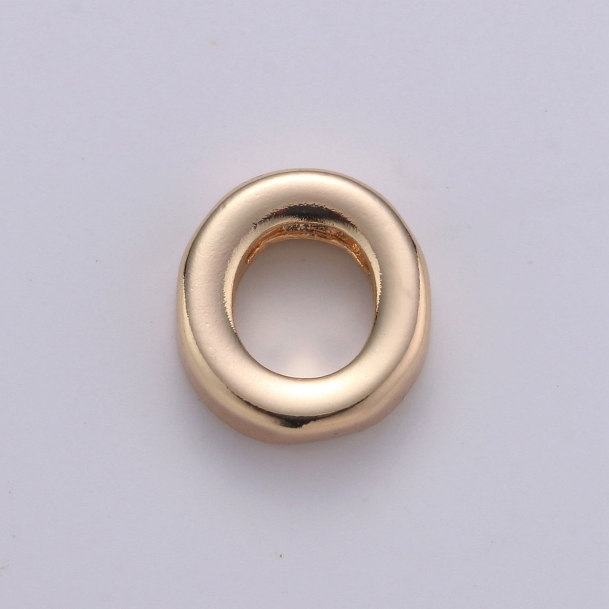 18K Gold Filled Letter Charms, Letter Beads, Initial Charms, Bracelet Charms, Mini Pendant Charms for Necklace Alphabet Beads Charm 8x6mm A-085 to A-097 - DLUXCA