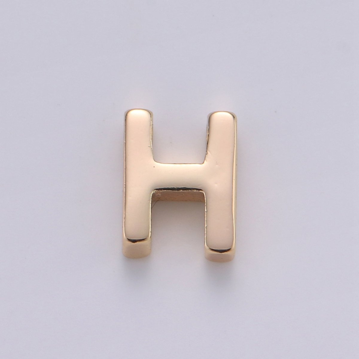 18K Gold Filled Letter Charms, Letter Beads, Initial Charms, Bracelet Charms, Mini Pendant Charms for Necklace Alphabet Beads Charm 8x6mm A-085 to A-097 - DLUXCA