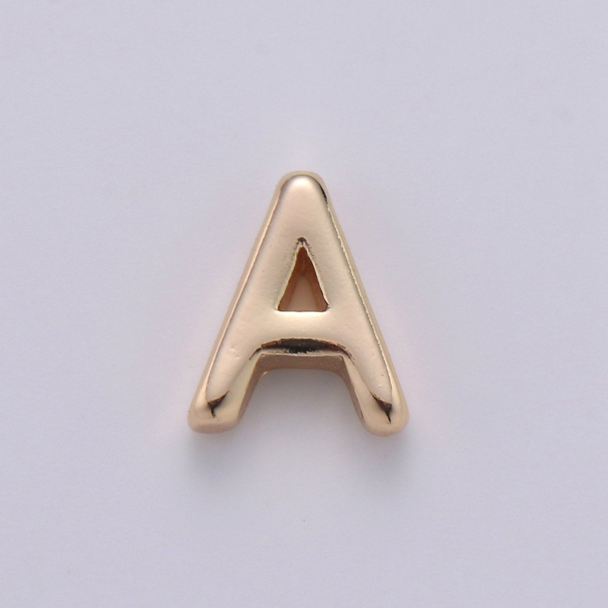 18K Gold Filled Letter Charms, Letter Beads, Initial Charms, Bracelet Charms, Mini Pendant Charms for Necklace Alphabet Beads Charm 8x6mm A-085 to A-097 - DLUXCA