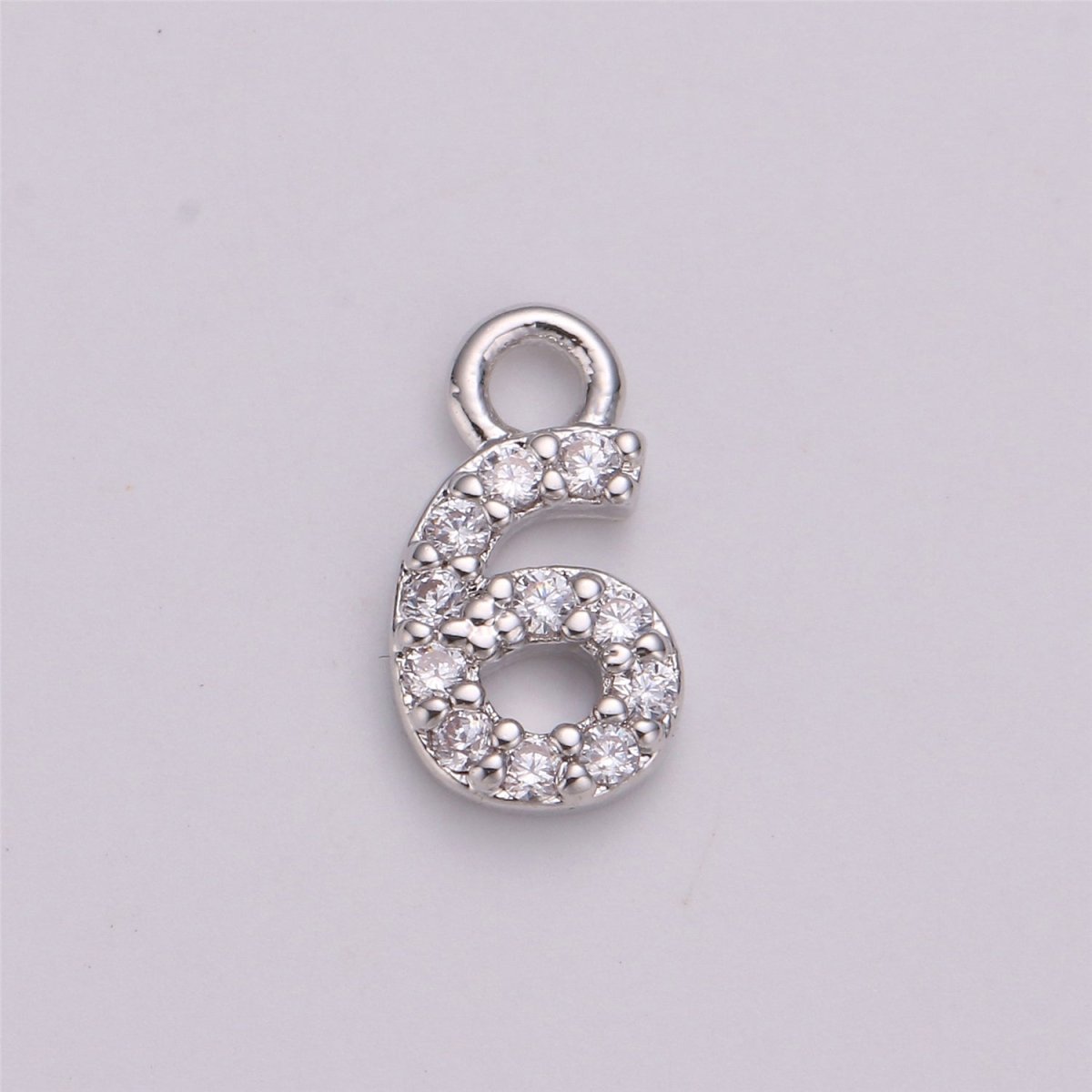 18K Gold Filled Number Charm Micro Pave numbers Gold arabic numerals charms for Bracelet Necklace Earring Charm Jewelry Making Supply M-021-M-042 - DLUXCA